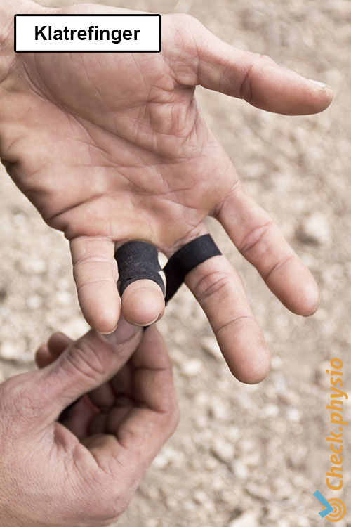 hånd finger klatrerfinger tape taping